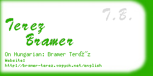 terez bramer business card